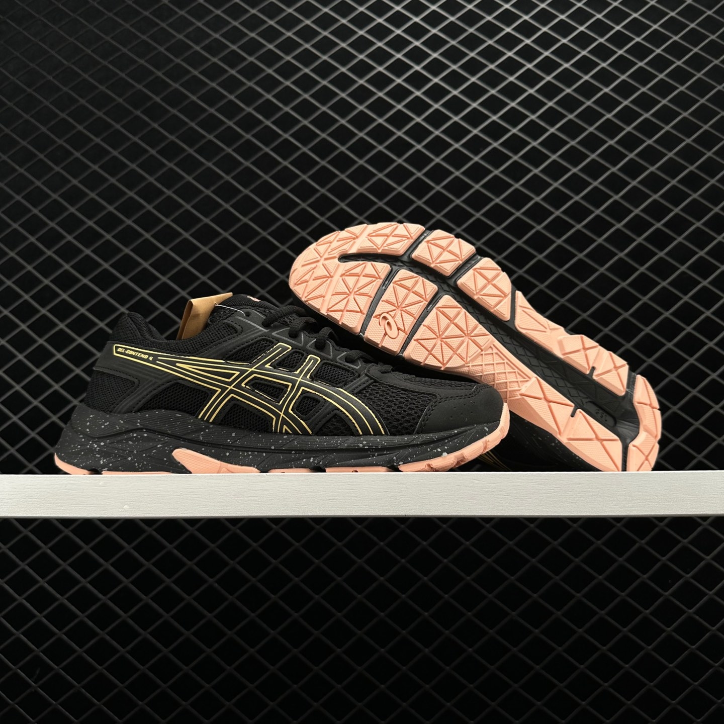 Asics Gel-Contend 4 'Black Gold Pink' T8D9Q-011 - Premium Running Shoes for Women