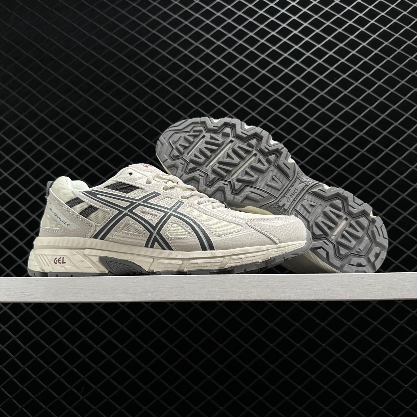 Asics Gel-Venture 6 White Gray Green | Lightweight Trail Running Shoe