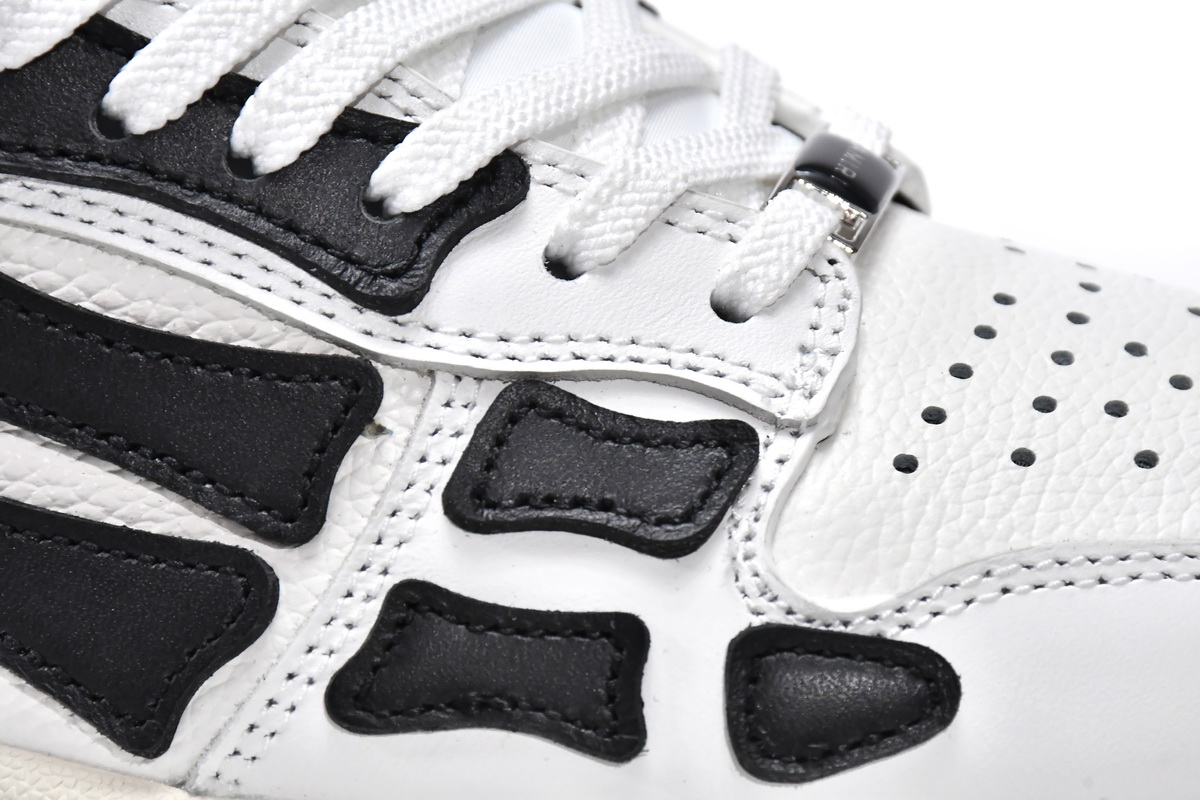 Amiri Skel Top Low 'White Black': Sleek and Stylish Men's Sneakers