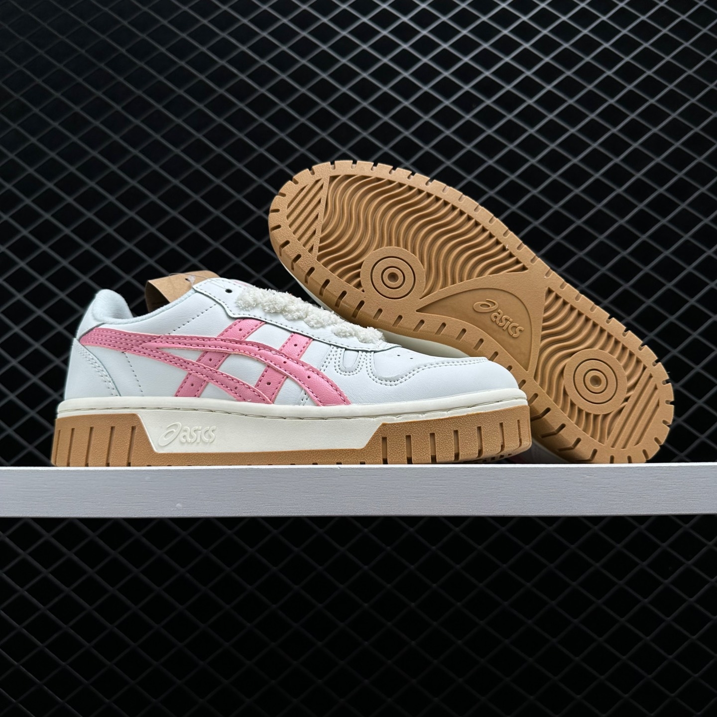 Asics Court MZ Retro Skateboarding Shoes - Unisex White Pink Brown | Shop Now!